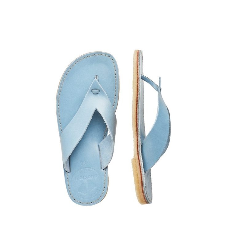 Women's Duckfeet Aero Flip Flops Blue | NZ AQJZ62410