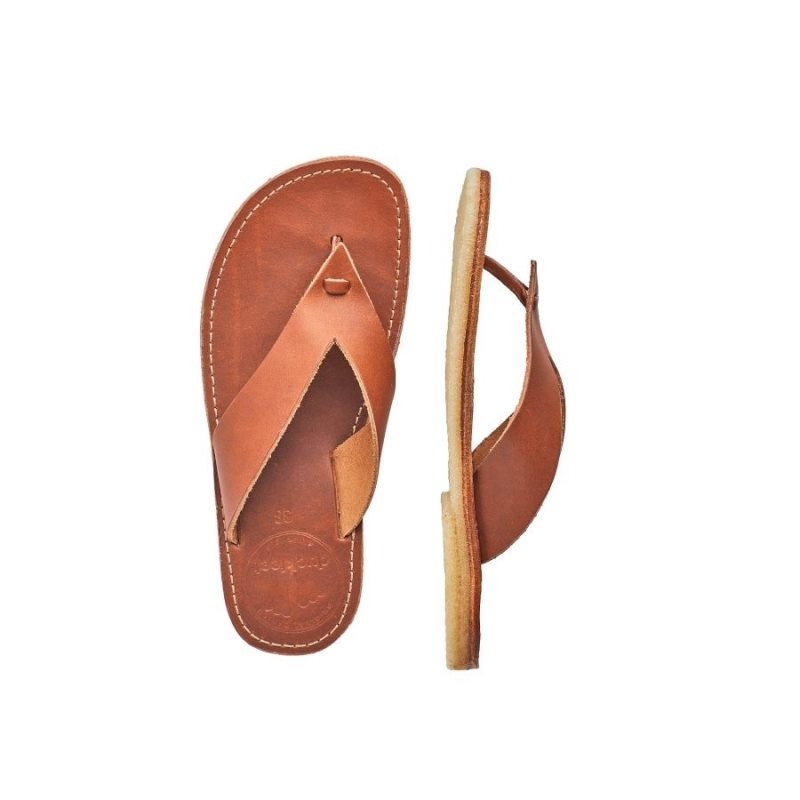 Women's Duckfeet Aero Flip Flops Brown | NZ IMYU69437