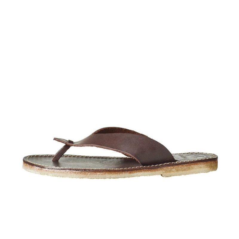 Women\'s Duckfeet Aero Flip Flops Dark Brown | NZ NYKX65087