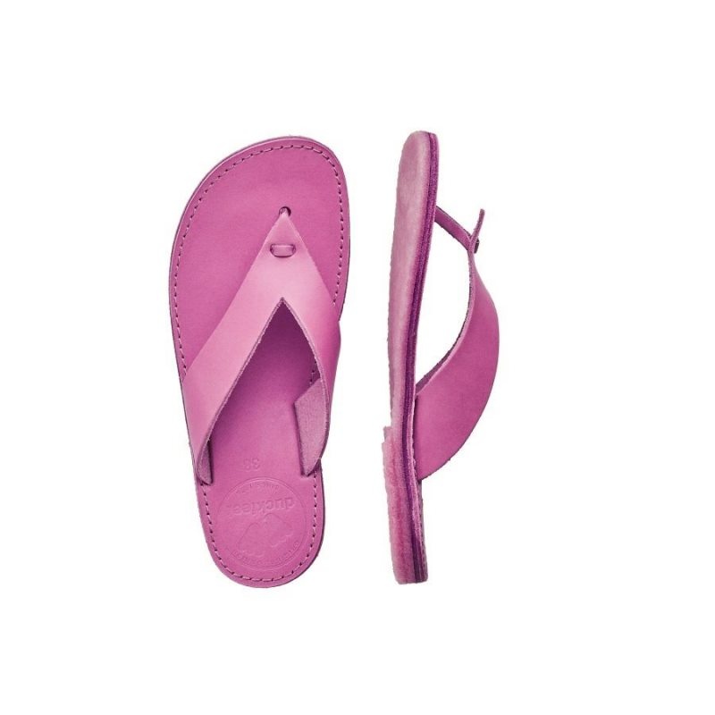 Women's Duckfeet Aero Flip Flops Pink | NZ PTEQ52716