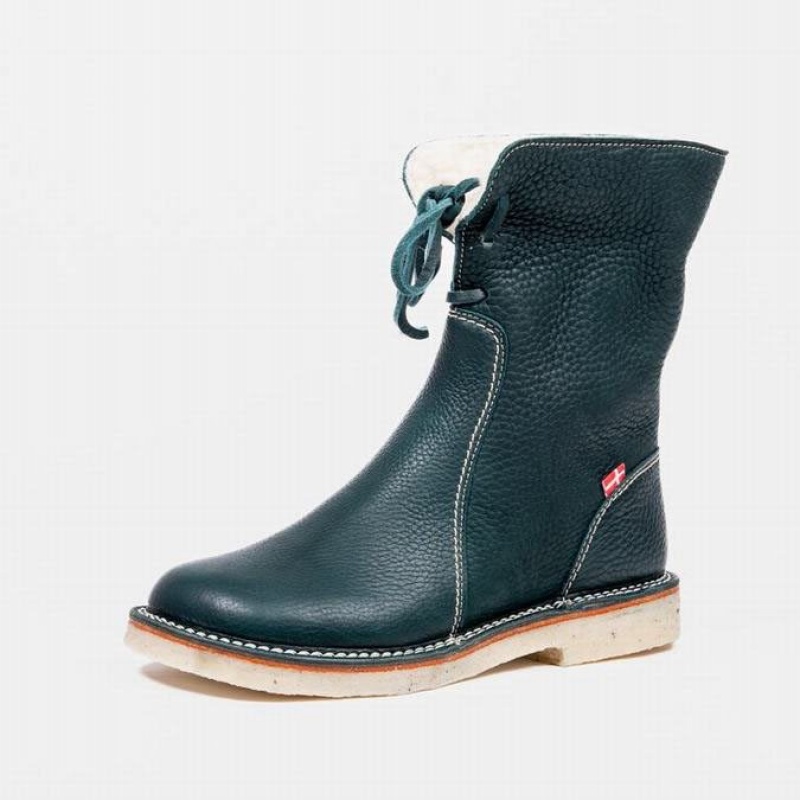 Women's Duckfeet Arhus Boots Green | NZ JSKU91540