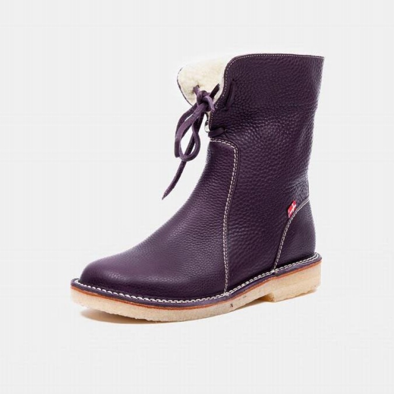 Women's Duckfeet Arhus Boots Purple | NZ TIEV08625