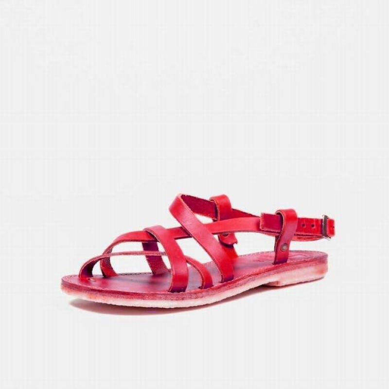 Women's Duckfeet Bornholm Sandals Red | NZ KHLF65231