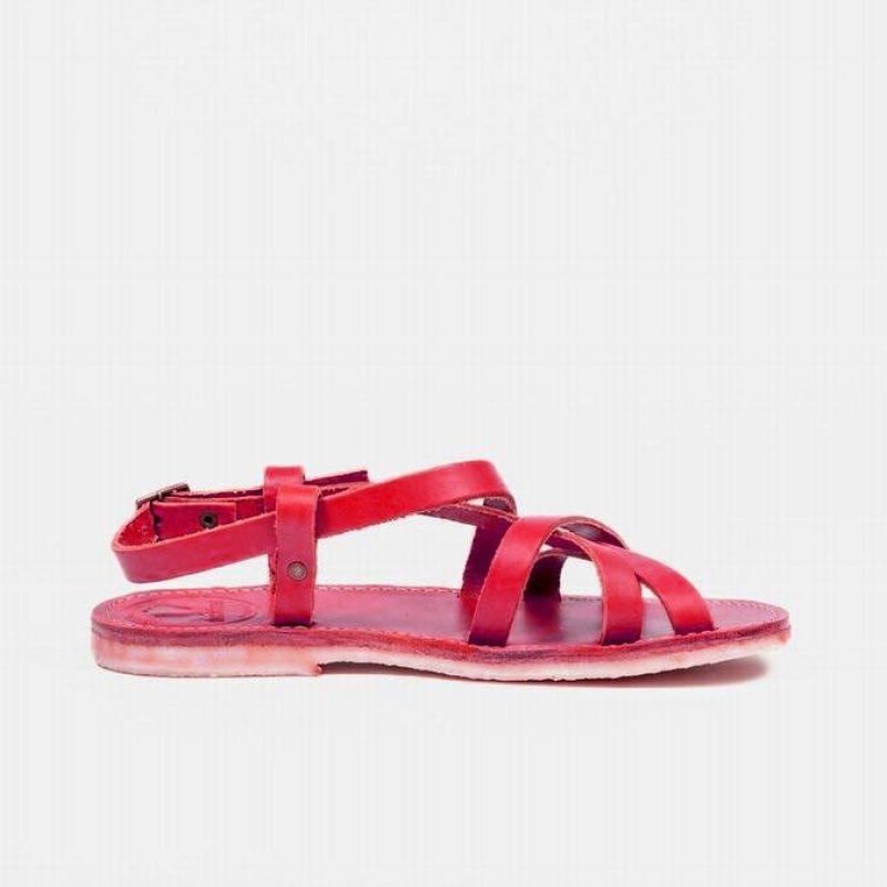 Women's Duckfeet Bornholm Sandals Red | NZ KHLF65231