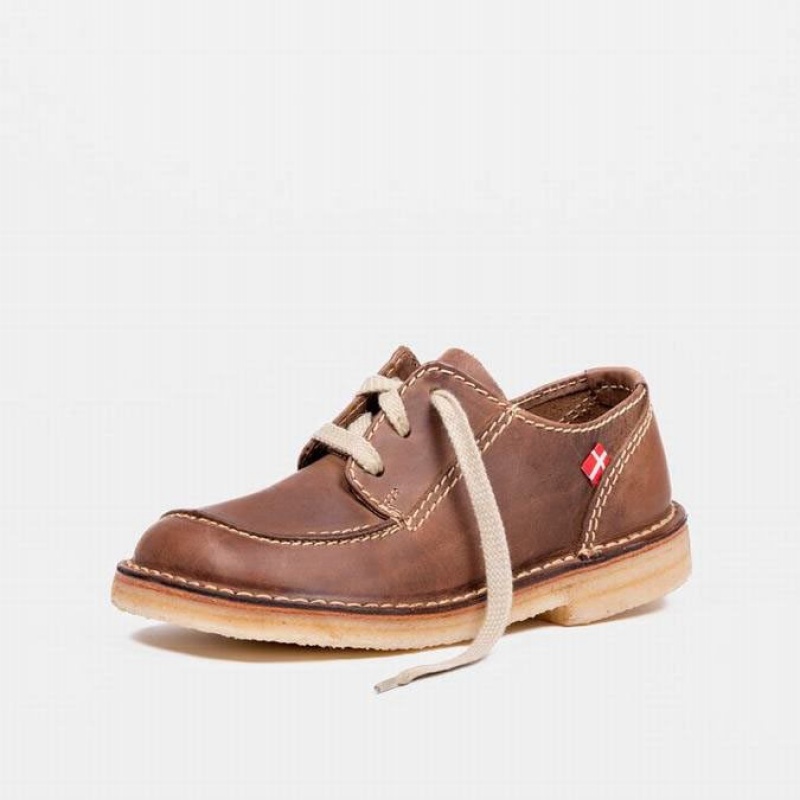 Women's Duckfeet Fyn Lace Up Shoes Brown | NZ PFUH73965