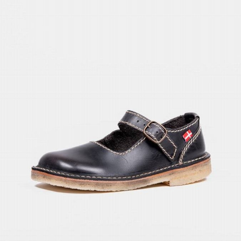 Women's Duckfeet Himmerland Mary Jane Shoes Black | NZ NQZI45061