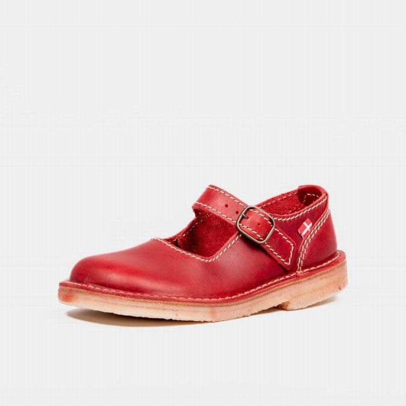 Women's Duckfeet Himmerland Mary Jane Shoes Red | NZ JETA64812