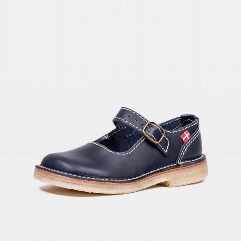 Women's Duckfeet Himmerland Mary Jane Shoes Navy | NZ HDPF98726