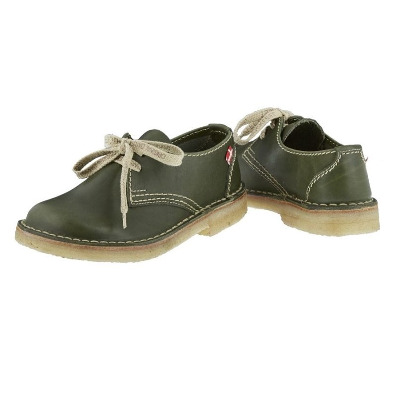 Women's Duckfeet Jylland Lace Up Shoes Green | NZ PGBE16359