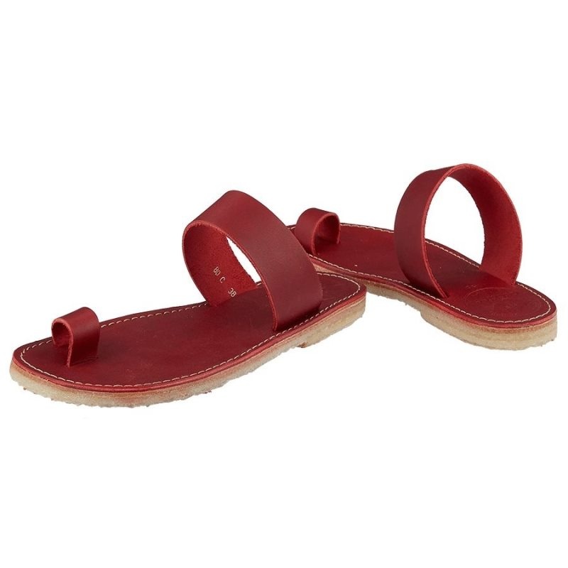 Women's Duckfeet Laeso Sandals Red | NZ OVLI59814