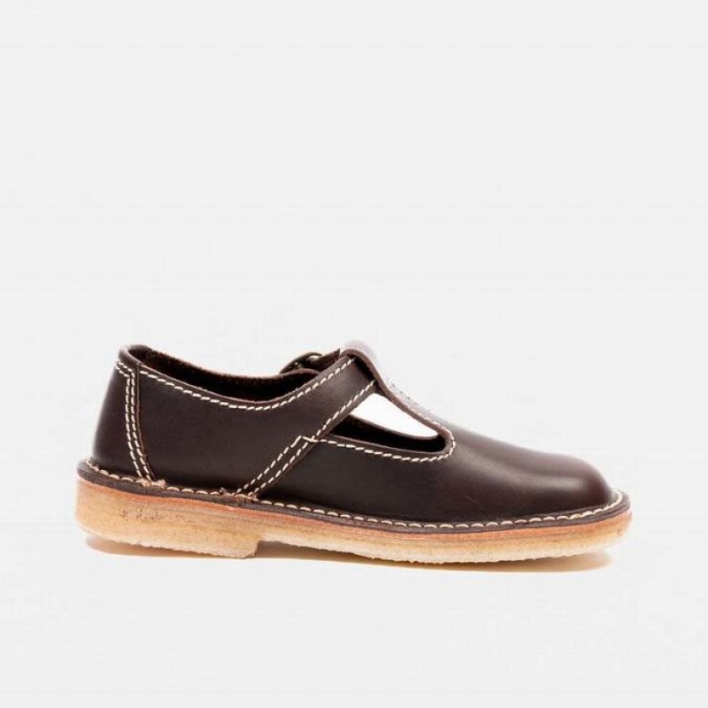 Women's Duckfeet Lolland Mary Jane Shoes Chocolate | NZ AWCQ82397