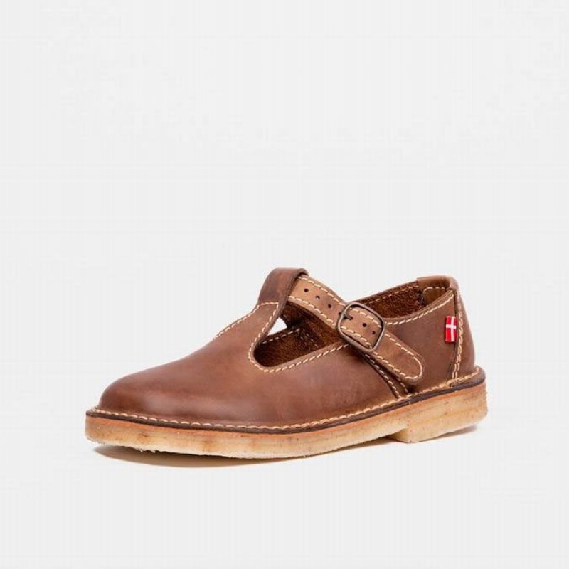 Women's Duckfeet Lolland Mary Jane Shoes Brown | NZ UXWN91863