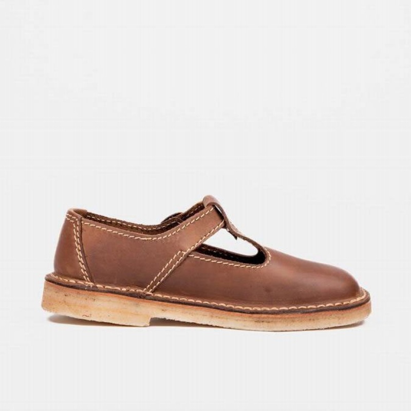 Women's Duckfeet Lolland Mary Jane Shoes Brown | NZ UXWN91863