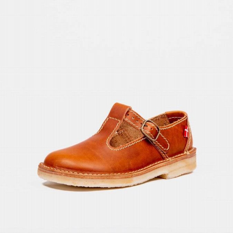 Women's Duckfeet Lolland Mary Jane Shoes Brown | NZ ETRW63709