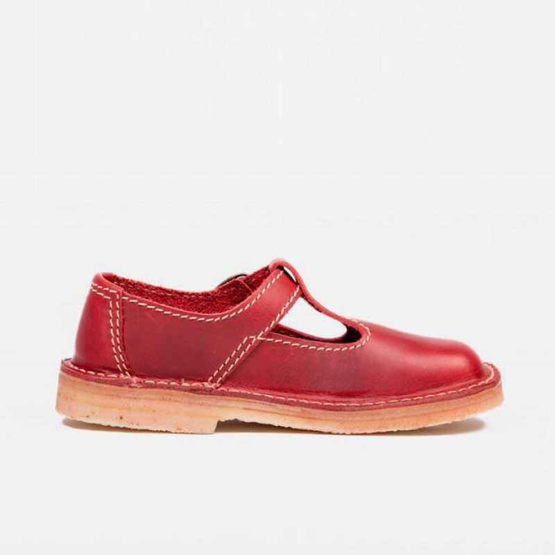 Women's Duckfeet Lolland Mary Jane Shoes Red | NZ KMYX69051