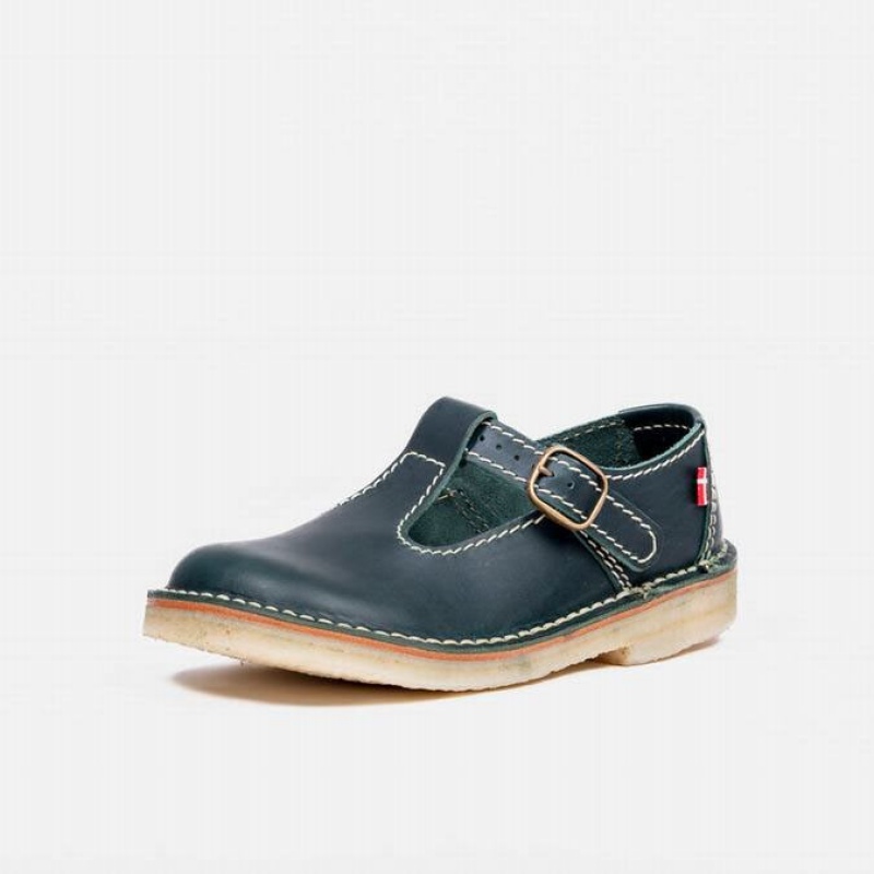 Women's Duckfeet Lolland Mary Jane Shoes Green | NZ RDSN43918