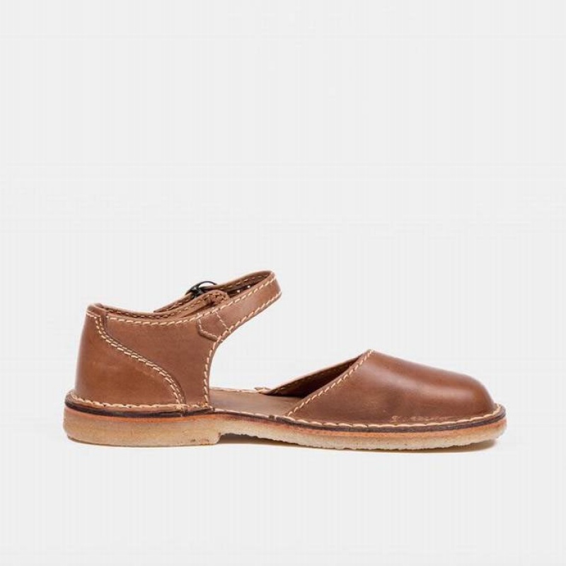 Women's Duckfeet Mols Mary Jane Shoes Brown | NZ UTKB65034