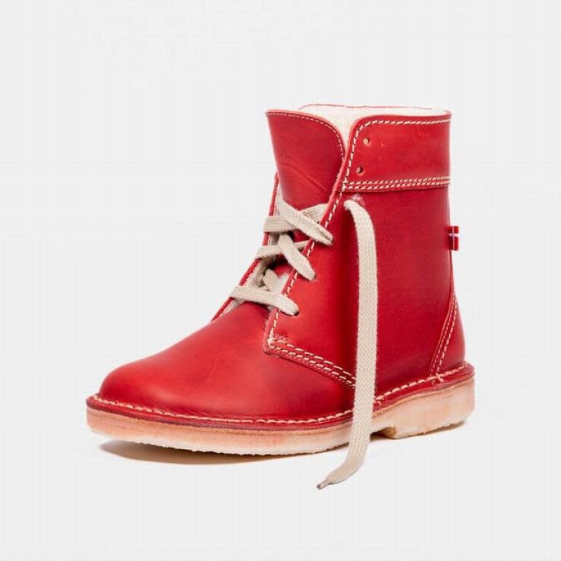 Women's Duckfeet Odense Boots Red | NZ QYEC93074