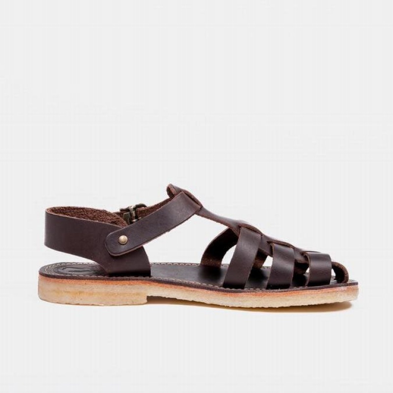 Women's Duckfeet Ringkobing Sandals Chocolate | NZ XZWP13429