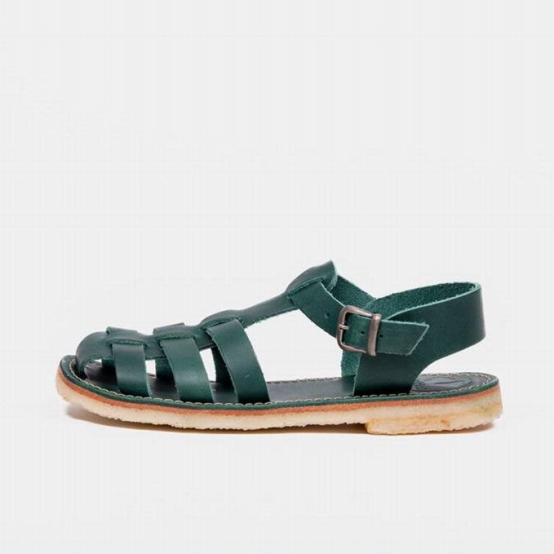 Women\'s Duckfeet Ringkobing Sandals Green | NZ GHBW14926