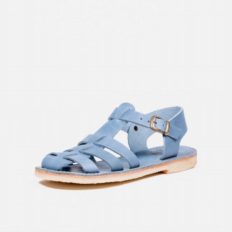 Women's Duckfeet Ringkobing Sandals Light Blue | NZ QRZN09518