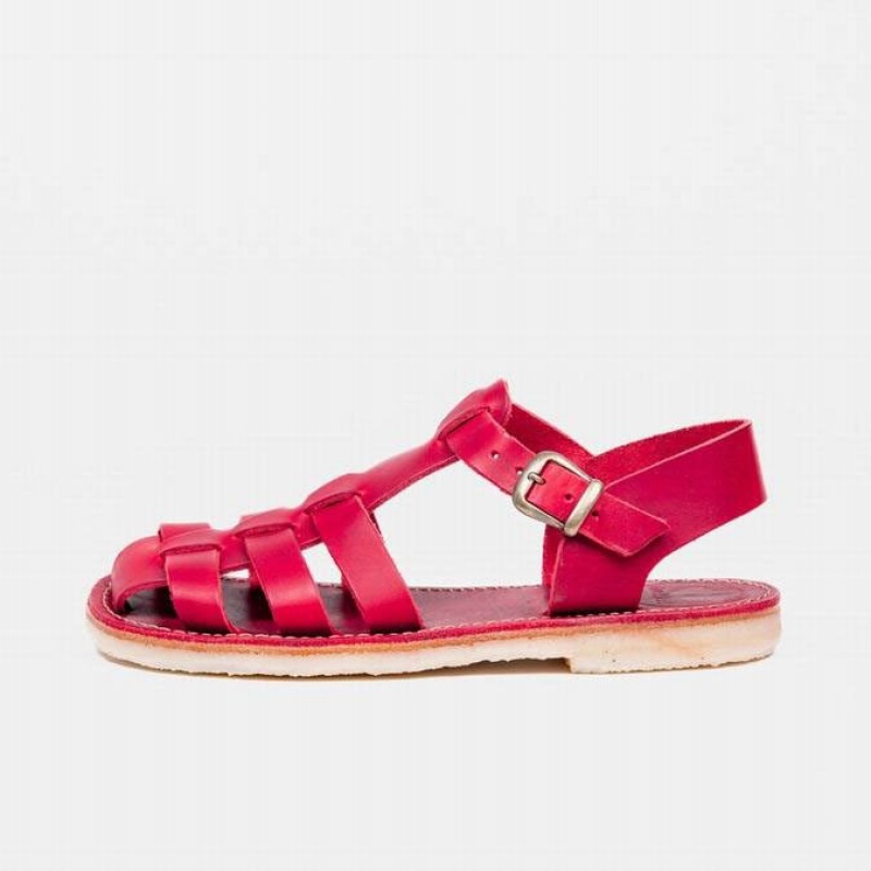 Women\'s Duckfeet Ringkobing Sandals Red | NZ QSLZ43907