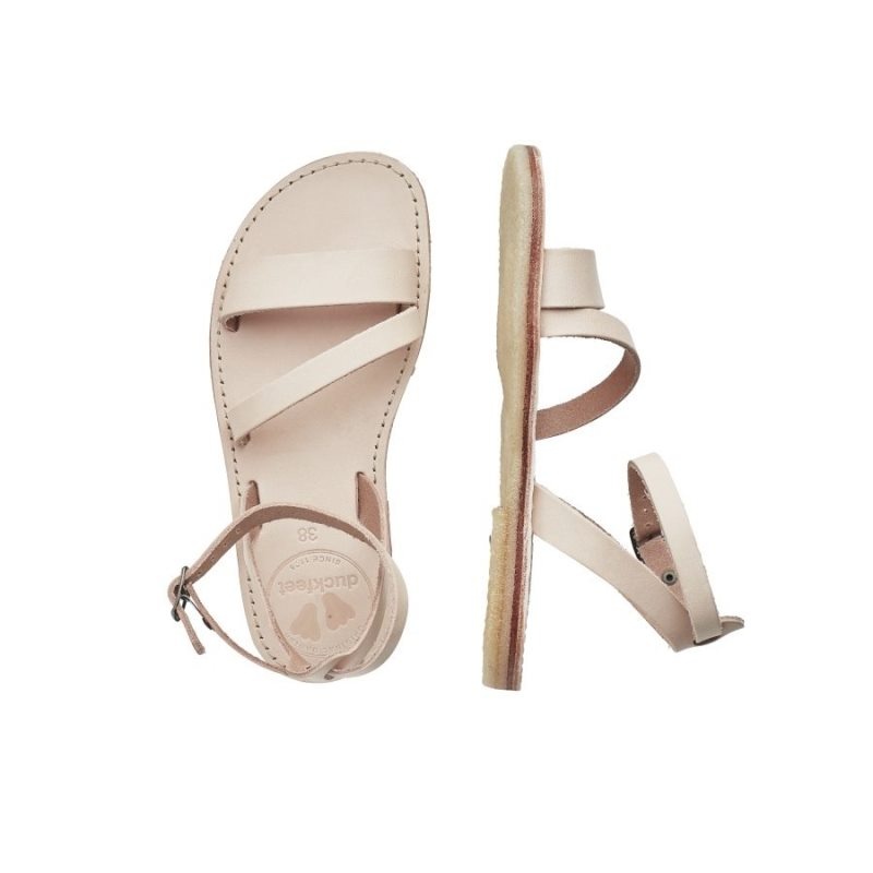 Women's Duckfeet Skaerbaek Sandals Cream | NZ RQID45216