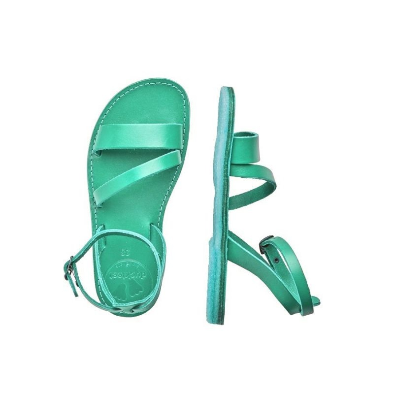 Women's Duckfeet Skaerbaek Sandals Turquoise | NZ SRNQ76301