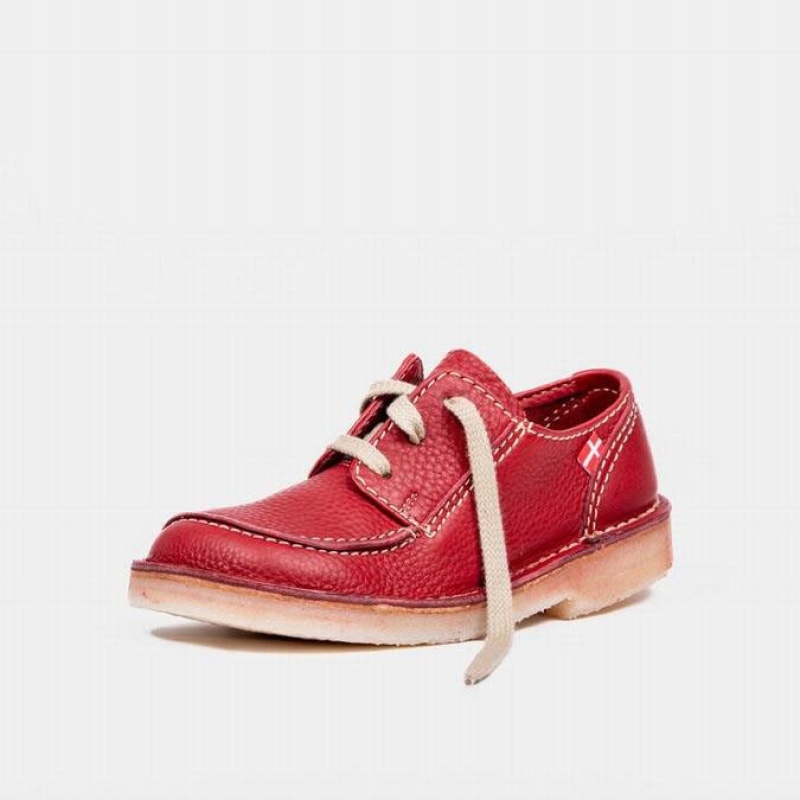 Women's Duckfeet Svendborg Lace Up Shoes Red | NZ DLAJ73540